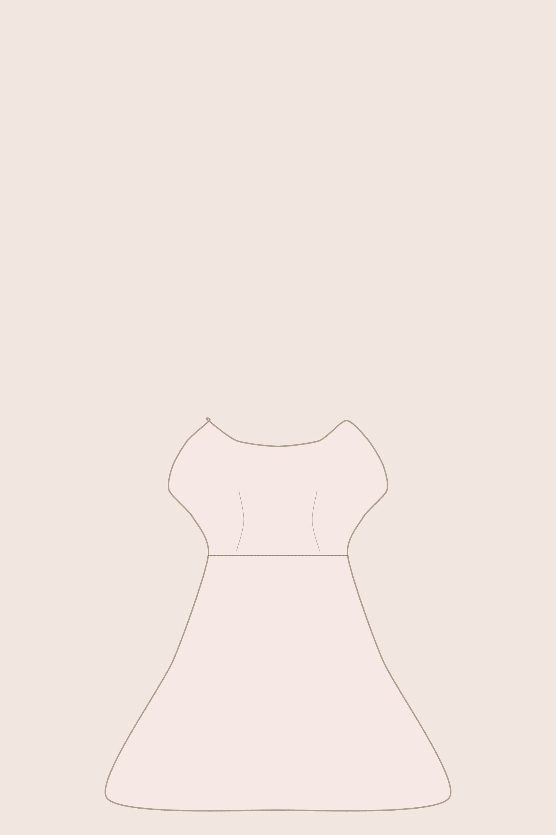 Soft claret illustrated plate with a faint outline of a dress low in the frame, used as a Pinterest graphic background.